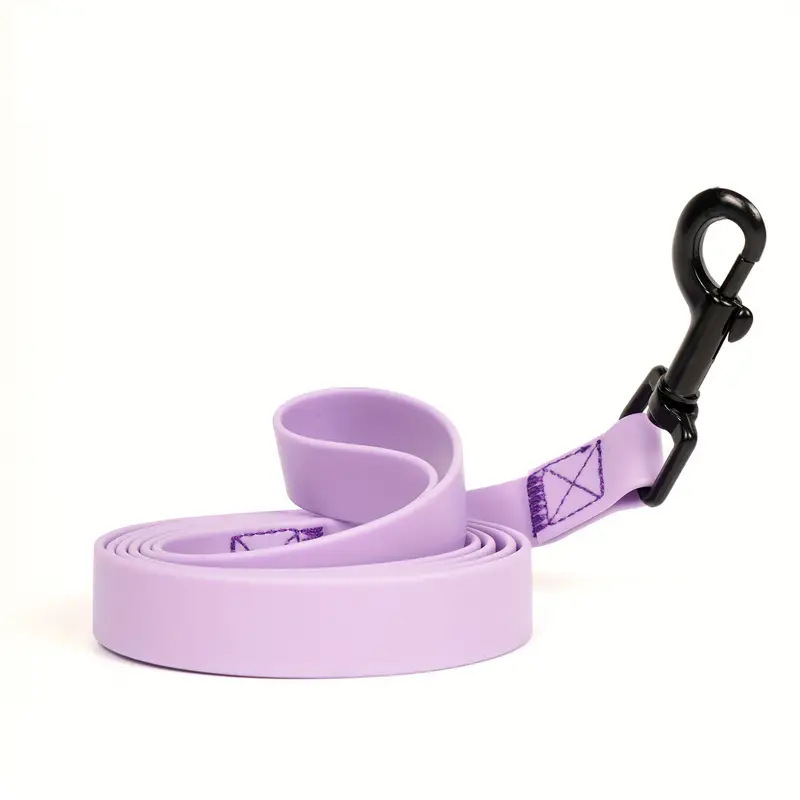 Simple Solid Color Plain Weave Pet Leash - Image 5